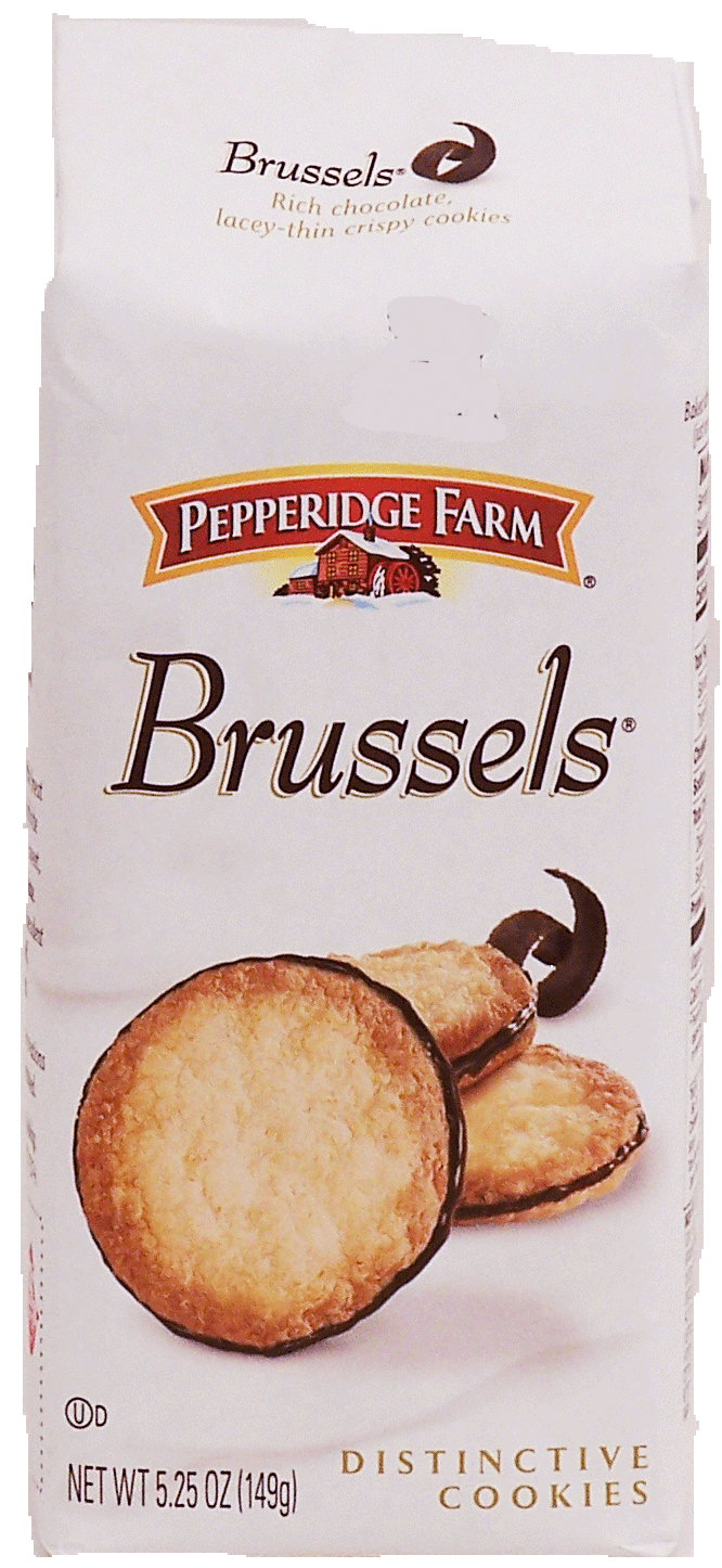 Pepperidge Farm Brussels rich chocolate, lacey-thin crispy cookies Full-Size Picture